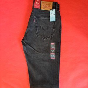 *NWT* Levis 511. Size: 32x36. Slight Stretch. Dark Gray / Faded Black.